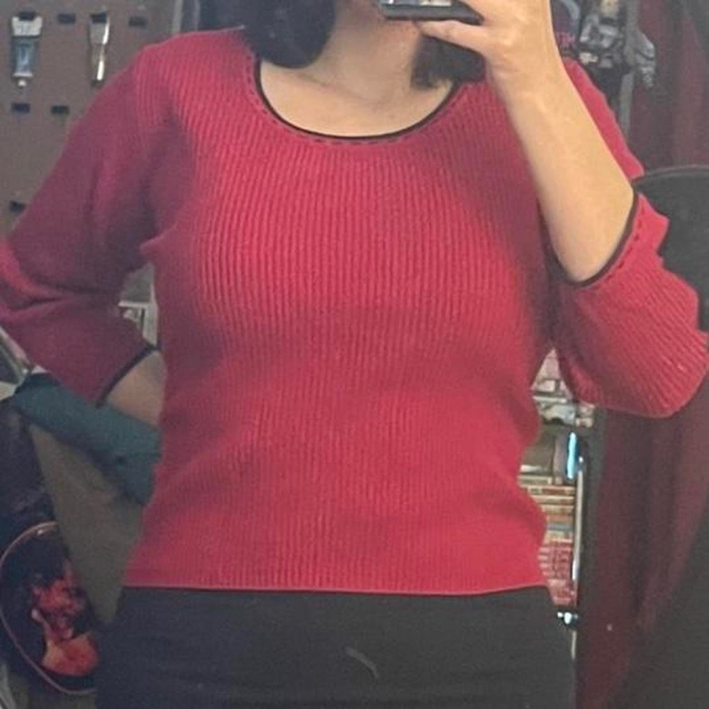 Vintage red sweater - Picture 1 of 4